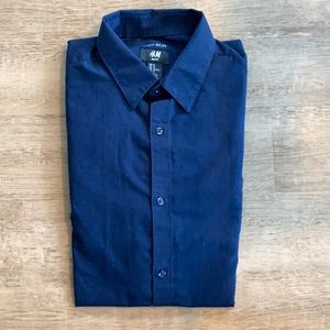 Blue H&M Button-down Shirt